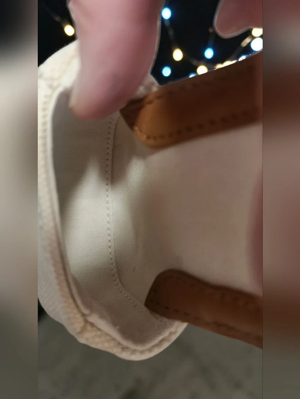 Lululemon Canvas Mini Bag in the Natural/Chestnut Brown Colorway NWOT - Picture 8 of 16